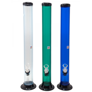 18" Acrylics GOG Straight Water Pipe Assorted Color - [AJM09]